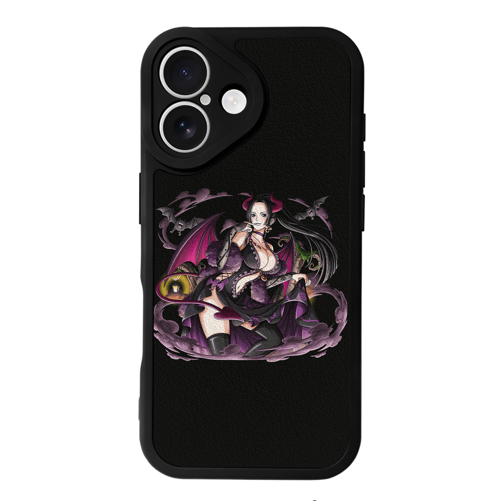 （画像用） ワンピース ボア・ハンコック ONE PIECE Boa·Hancock 【iPhone 16シリーズ対応】シリコンスマホケース（レザー調） 材質：シリコン